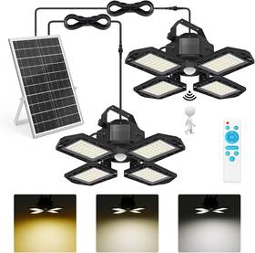 Lh-tf12  Us Luz Solar Exterior E Interior Sensor De Movimiento 3 Colores 4 Modos Remoto