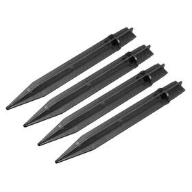 Uxcell 724708666244 4pcs Plastic Ground Spikes 8.2 Inch Landscape Stakes Pathway Light Replacement