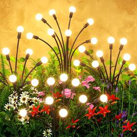 Firefly888 Uzexfio Solar Lights Outdoor 4 Pack 32 Leds Waterproof For Garden