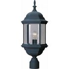 V8126-5 V8126 Volume Lighting Post Light With Clear Beveled Glass Shade