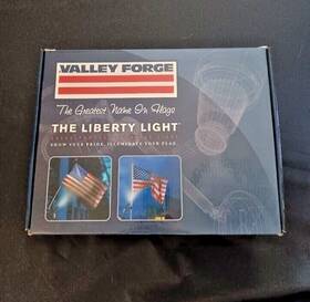 Valley Forge 093581281708 The Liberty Light 60 Lux Residential Solar Flagpole Flag New