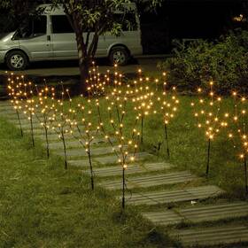 Szd-s12v120b7-2 Vanthylit Set Of 2 3pk 30 Inch Brown Lighted Twig Stakes 120 Warm White Pathway Light For Outd