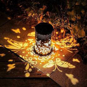 Butterfly-bdl-1p Vcdsoy Solar Lanterns Outdoor Waterproof Butterfly Garden Decor Lantern Birthday Gif
