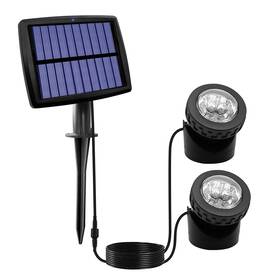 Veeki 889965396157 Solar Spotlights Outdoor Waterproof 12 Led Underwater Lights With Dual