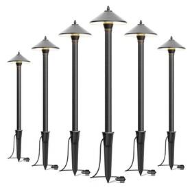 5121-11601-06a Venus Manufacturing Low Voltage Led Pathway Lights 1.2w Outdoor Landscape Lighting 6 Pack 40 Lume