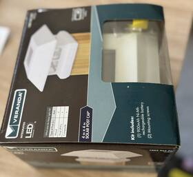 1002964060 Veranda New Integrated Led Light 4x4 Solar Post Cap White 1002 964 060