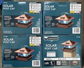 Veranda 921341910015 6in/6in Solar Post Cap Copper Finish 4pk
