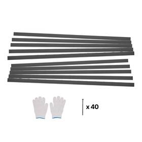 Vevor 197988125563 Metal Landscape Edging 10packs 60in Rust-resistant Bendable For Yard Garden