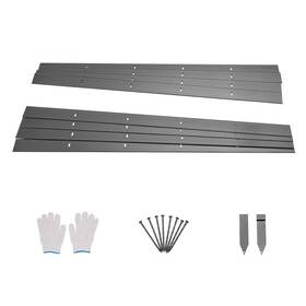 Vevor 197988126652 Metal Landscape Edging 8packs 72in Rust-resistant Bendable For Yard Garden