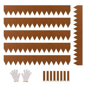Vevor 197988126775 Steel Landscape Edging 6 Packs 40x6in Weather-resistant Garden Border