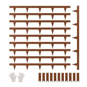 40x4.5in Vevor 197988128724 Steel Landscape Edging 10 Packs Weather-resistant Garden Border