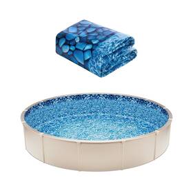 Vevor 197988838463 27-ft Round Above Ground Pool Liner Unibead Liners Standard Gauge