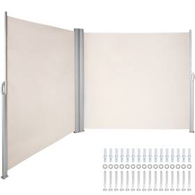 Vevor 617201412671 Beige Retractable Side Awning-rugged 71x236ftft Full Aluminum Rust-proof Sid
