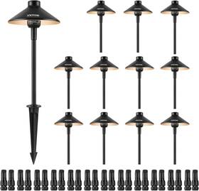 Vevor 744110471397 12 Pack Low Voltage Landscape Path Lights 3w 210lm 12v-24vac/dc Outdoor L