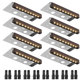 B0cmthzg41 Vevor 6.8in Led Hardscape Wall Lights 3w Low Voltage Outdoor Step Light Ip68
