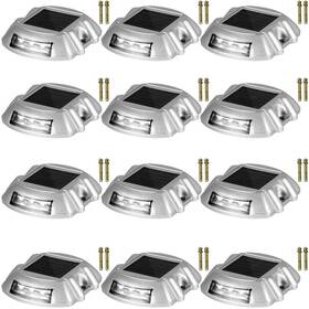 Tyndd12jtwh000001 Vevor Driveway Lights Solar 12-pack Dock With Switch