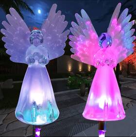 Vge 752771738940 Lights 2pk Color Changing Led Outdoor Decoration For Graves Garden