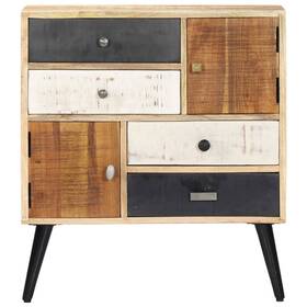 282879 Vidaxl Sideboard 3-drawer Cupboard Buffet Cabinet Solid Wood Mango