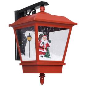 289927 Vidaxl Christmas Wall Light Red And Black Pvc