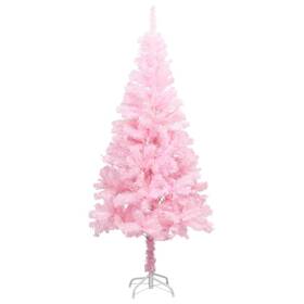3077498 Vidaxl Artificial Christmas Tree Pink Pvc Steel Plastic 59.1 In