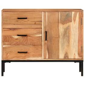 329247 Vidaxl Rustic Solid Wood Sideboard With Plenty Of Storage