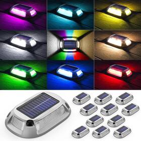 12modes Viodaim Sn00140 Solar Driveway Lights - 12pack Marine Dock Powered Waterpro