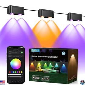 B0fcf33lph Visit The Brizlabs Store Smart Rgb Led Deck Lights 6 Outdoor Lamps App Control Music Sync Ip65
