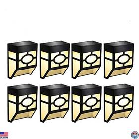 H-025f Visit The Greluna Store Solar Wall Lights Outdoor 2 Modes Led Waterproof Lighting For