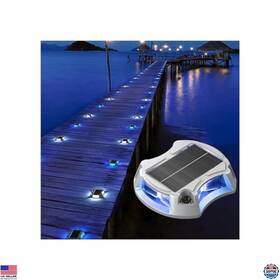 Dl123 Visit The Lumizen Store 12-pack Solar Deck Lights Led Dock 12 Color Modes Ip67 Waterproof
