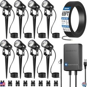 B0ckqd6v6v Visit The Sunvie Store All-in-one Led Landscape Lighting Kit 8-pack Low Voltage
