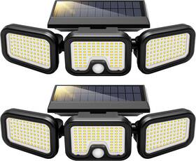 Vh1721 Vivohome Solar Flood Lights Outdoor 256 Led 2500lm Motion Sensor 3 Adju