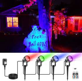 21201zm Volisun Halloween Landscape Spotlights Rgb Color Changing Lights With Transfor