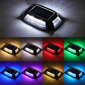 21432zm Volisun Solar Driveway Lights Dock Deck 8 Pack 9 Colors In 1 Led Ip67 Waterpro