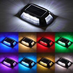 21433zm Volisun Solar Driveway Lights Dock Deck 12 Pack 9 Colors In 1 Led Ip67 Waterpr