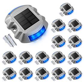 Ip67 Volisun 725889824744 Solar Deck/dock Lights 16-pack Led Waterproof Outdoor Warning S