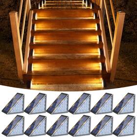 Volisun 725889824973 Solar Step Lights For Outside Stair Outdoor Waterproof