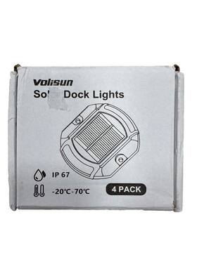 Volisun 727370413048 Solar Driveway Lights 4 Pack Waterproof Powered Led