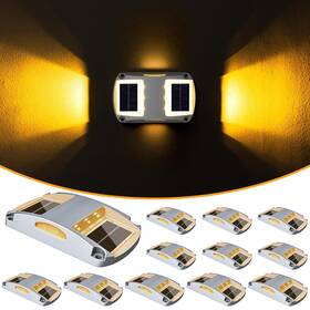 Volisun 727370413055 Driveway Lights Solar Dock 12 Pack Deck Waterproo