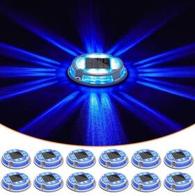 Volisun 727370413079 Solar Driveway Lights Deck Dock Marine 10 Pack Ground