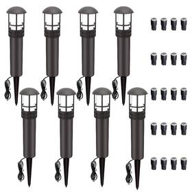 Volisun 727370413666 Outdoor Led Landscape Lighting 8-pack 3w 12v Low Voltage Pathway Lights Outdo