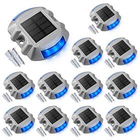 Ip67 Volisun 762021567398 Solar Deck Lights Driveway Dock 12-pack Led Waterproof