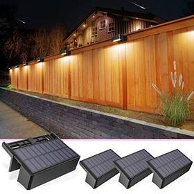 Volisun 767065681857 Solar Lights For Fence 4-pack 1800mah Outdoor Waterproof L