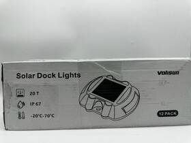 Vlsol6720us Volisun Solar Deck Lights Driveway Dock 12-pack Led Ip67 Waterproof