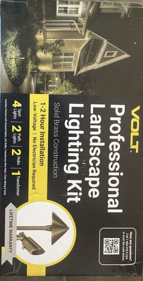 Volt 842032105762 Ckit1 Landscape Lighting Led Spotlight And Path Light Starter Kit 9-piece