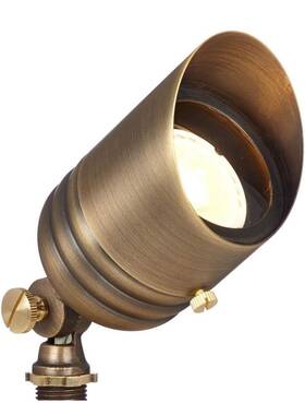 Bdl-150-4-bbz-mr16-zon Volt Fat Boy 12v Brass Outdoor Spotlight Bronze With 5w 2700k Mr16 Led Bulb/stake