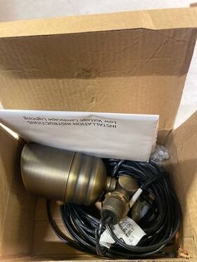 Bdl-val-2014-4-bbz-zon Volt Lighting Fat Boy 12v Mini Brass Spotlight For Low Voltage Outdoor Bronze