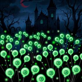 Vot003a Vottgo Halloween Solar Lights Outdoor 8 Pack 48led Scary Eyeball Pathway Ligh