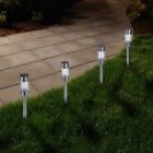 W150049 Pure Garden Outdoor Solar Yard Pathway Lights Set 192055006738