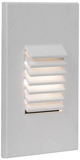 4061-30wt Wac Dara 3 1/4 Inch Wide White Metal Rectangular Led Step Light