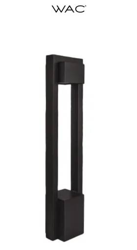 6641-27bk Wac Lighting Park 27 Inch High Black Led Bollard Landscape Light